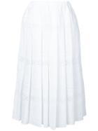 Comme Des Garçons Comme Des Garçons Broderie Anglaise Pleated Skirt -