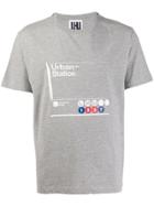 Les Hommes Urban Urban Station Print T-shirt - Grey