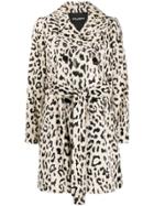 Dolce & Gabbana Double-breasted Leopard Coat - Neutrals