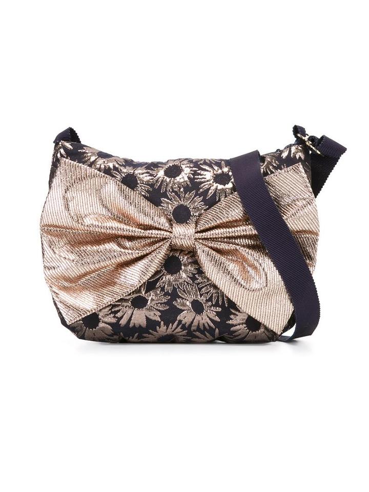 Hucklebones London Daisy Jacquard Shoulder Bag, Girl's, Blue