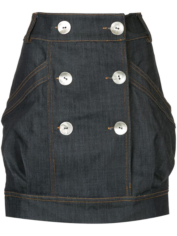 Manning Cartell High Waisted Denim Mini Skirt - Blue