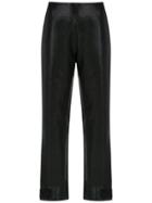 Tufi Duek High Wisted Metallic Trousers - Black
