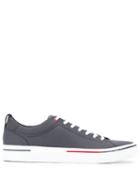 Tommy Hilfiger Leather Baseball Sneakers - Blue
