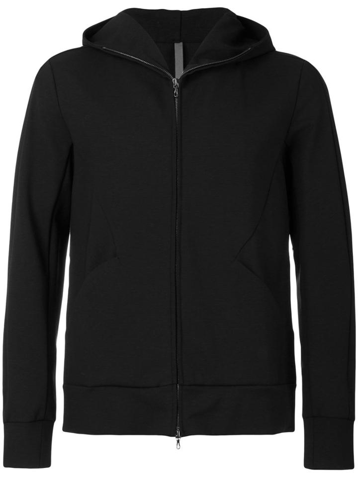 Attachment - Geometric Pocket Detail Hoodie - Men - Cotton/nylon/polyurethane - V, Black, Cotton/nylon/polyurethane