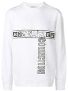 Versace Collection Logo Print Sweatshirt - White