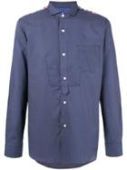 Tom Ford Pleated Placket Shirt - Blue