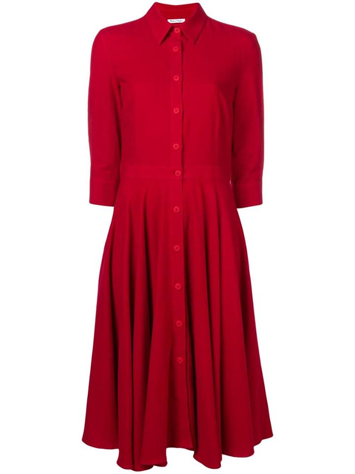 Peter Taylor Flared Midi Shirt Dress
