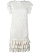Blugirl Lace Dress, Women's, Size: 42, Nude/neutrals, Cotton/polyamide/polyester