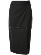 Boyarovskaya Hybrid Pencil Skirt - Black