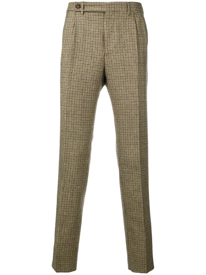 Berwich Houndstooth Tailored Trousers - Nude & Neutrals