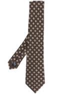 Giorgio Armani Embroidered Tie - Brown