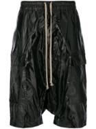 Rick Owens Drkshdw Grunge Designer Short - Black