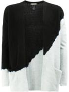 Suzusan Two Tone Cardigan - Black