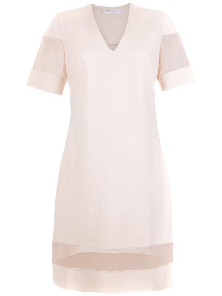 Gloria Coelho Sheer Panels Dress - Neutrals