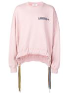 Ambush Contrast-logo Sweatshirt - Pink