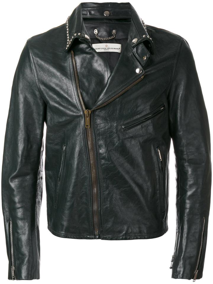 Golden Goose Deluxe Brand Berry Biker Jacket - Green