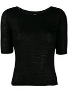 Bellerose Seas Linen T-shirt - Black