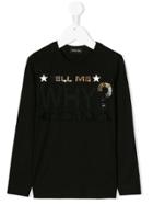 Monnalisa Stud Embellished Sweatshirt - Black