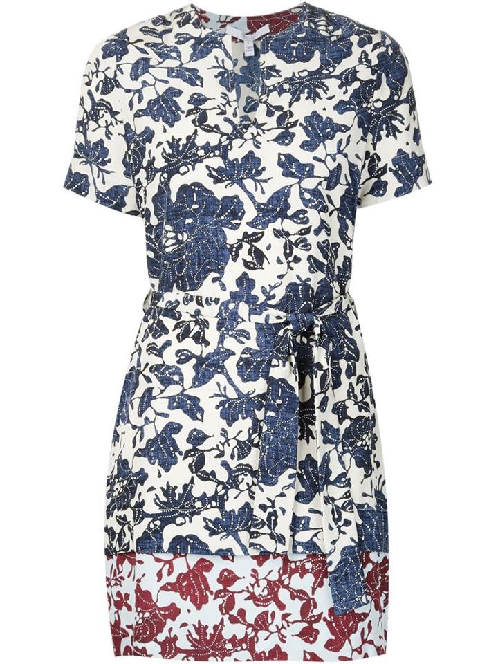 Derek Lam 10 Crosby Floral Print Tie Dress
