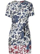 Derek Lam 10 Crosby Floral Print Tie Dress