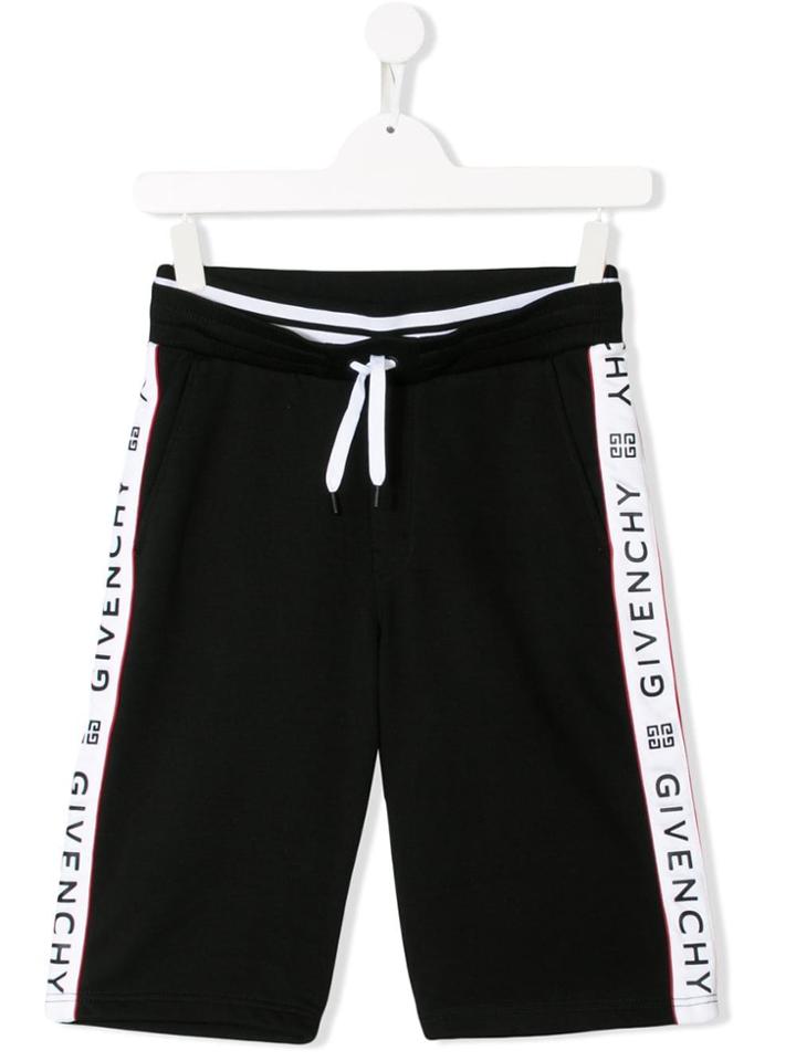 Givenchy Kids Logo Tape Joggers - Black