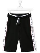 Givenchy Kids Logo Tape Joggers - Black