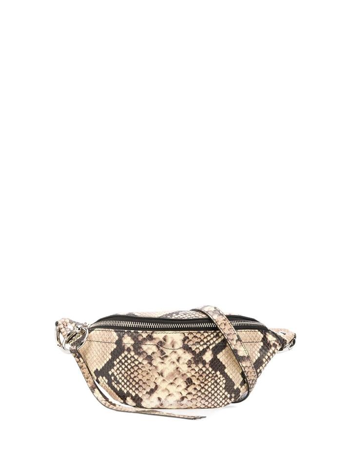 Rebecca Minkoff Bree Snakeskin-effect Belt Bag - Neutrals