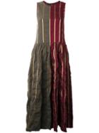 Uma Wang Striped Maxi Dress, Women's, Size: Medium, Nylon/polyester/viscose/virgin Wool