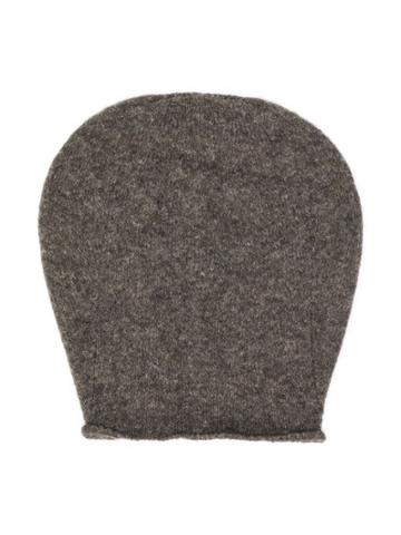 Anja Schwerbrock Teen Fine Knit Beanie Hat - Brown