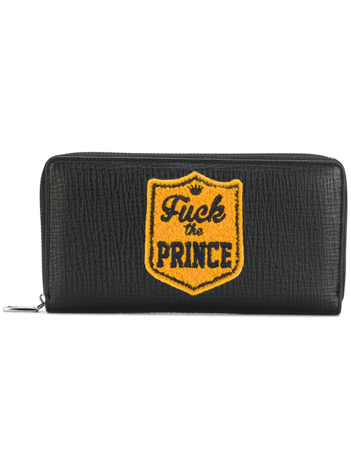 Dolce & Gabbana Zip Around Prince Wallet - Black