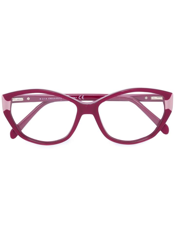 Emilio Pucci Cat Eye Optical Glasses - Red