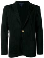 Lardini Striped Blazer Jacket - Black