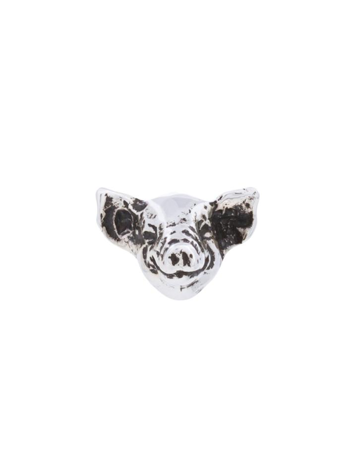 E.m. Pig Earring - Metallic