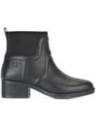Tory Burch Embossed Logo Ankle Boots