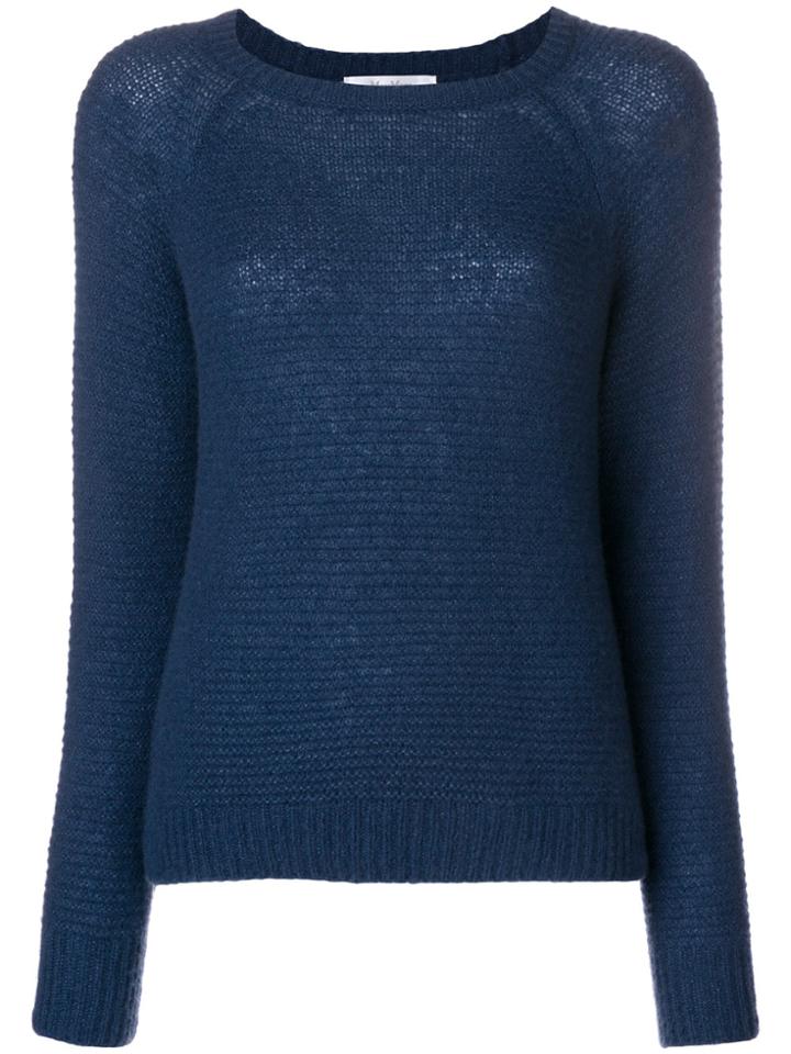 Max Mara Basket Weave Sweater - Blue