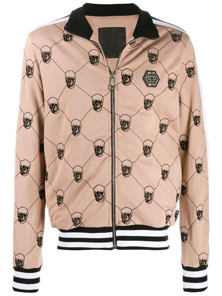 Philipp Plein Skull Jogging Jacket - Brown