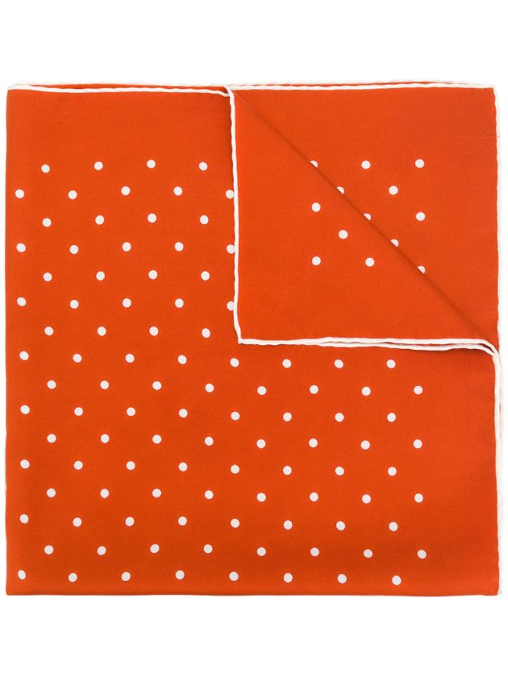 Holland & Holland Spotted Scarf - Yellow & Orange