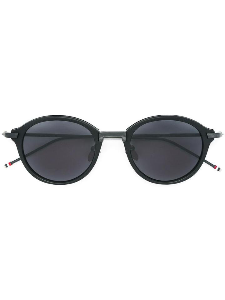 Thom Browne - Round Shaped Sunglasses - Unisex - Acetate/metal - One Size, Black, Acetate/metal