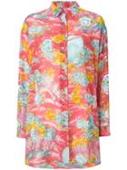 Kenzo Vintage Floral Sheer Shirt - Multicolour