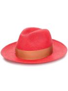 Borsalino Straw Hat - Red