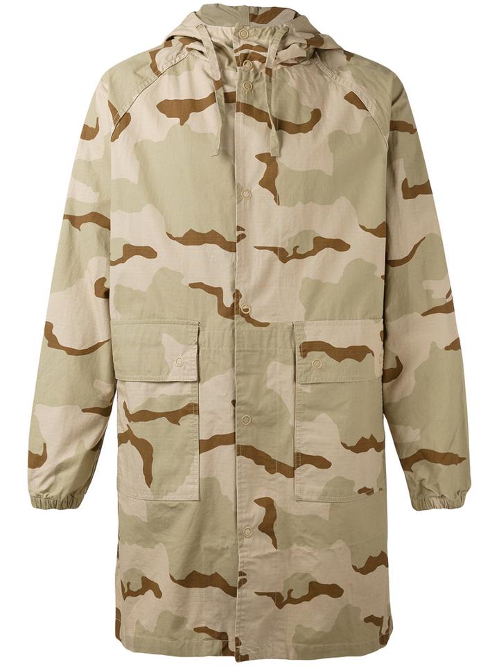 Stussy - Camouflage Print Coat - Men - Cotton - S, Nude/neutrals, Cotton