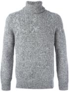 Brunello Cucinelli Turtle Neck Jumper, Men's, Size: 54, Grey, Polyamide/cashmere/virgin Wool