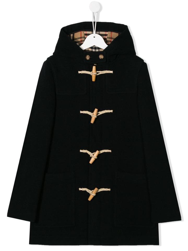 Burberry Kids Burford Coat - Blue