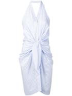 Blugirl Striped Halterneck Dress - Blue