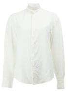 Grace Wales Bonner - Knitted Collar Shirt - Unisex - Silk/cork - 48, White, Silk/cork