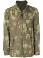 Woolrich Camouflage Print Jacket - Green