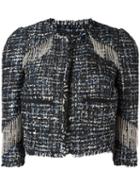 Marco Bologna Fringed Detail Cropped Jacket