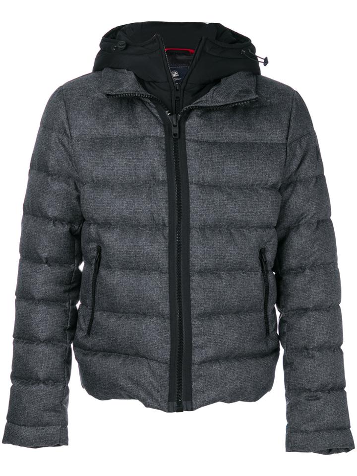 Fay Hooded Down Jacket - Grey