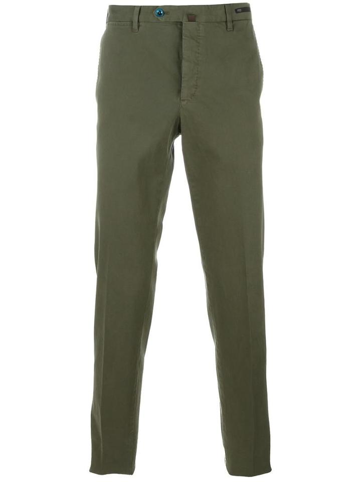 Pt01 Slim Fit Chinos, Men's, Size: 58, Green, Cotton/spandex/elastane