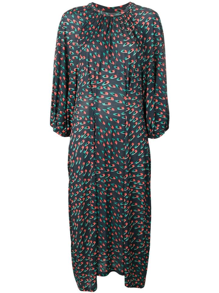 Henrik Vibskov Exhale Jersey Dress - Frisky Feather Navy